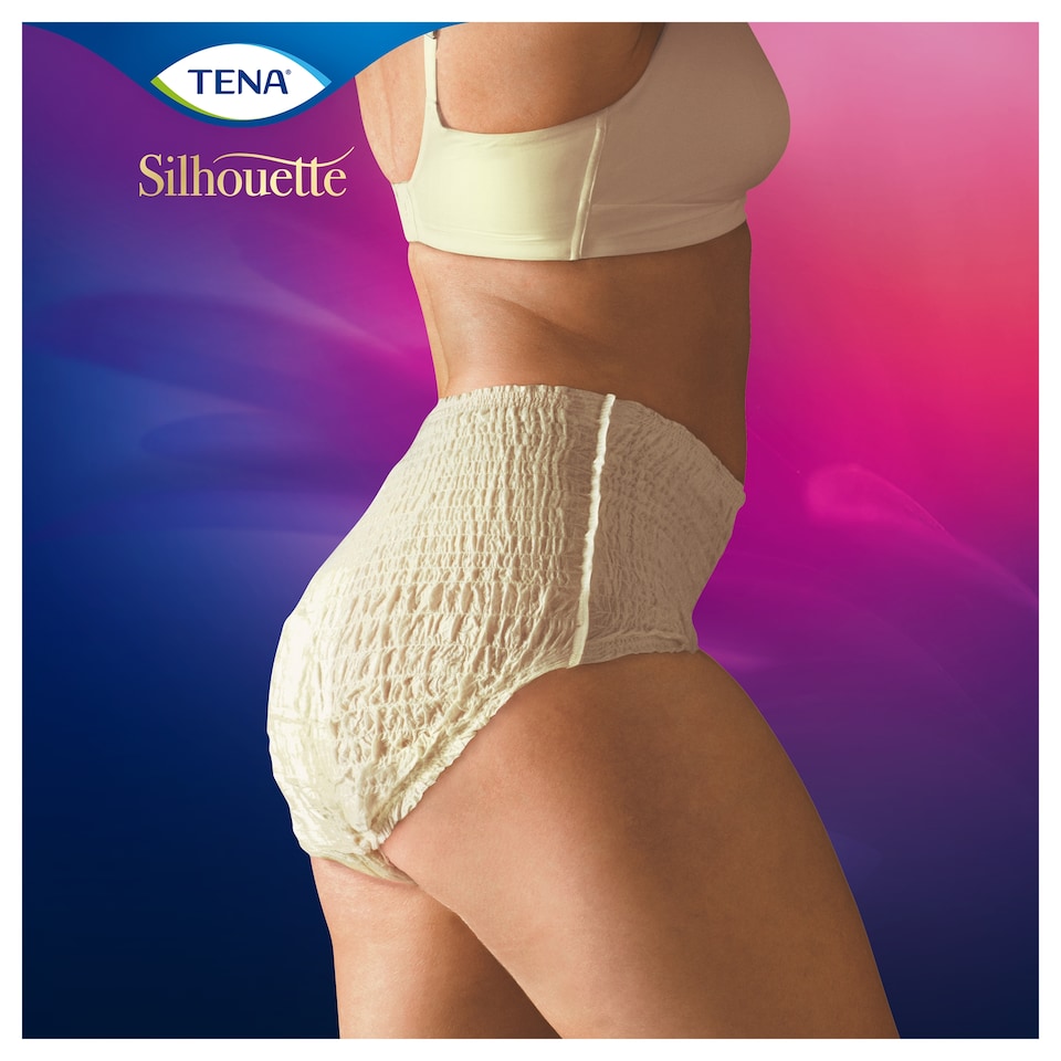 image 1 of TENA Silhouette Incontinence Pants Plus Size Medium 9 pack