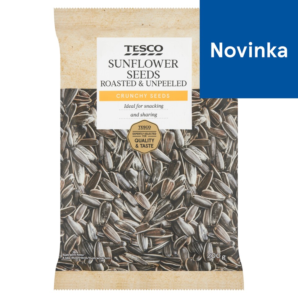 Tesco Sunflower Seeds Roasted & Unpeeled 200 g