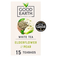Good Earth White Tea Elderflower & Pear 15 Tea Bags 18g