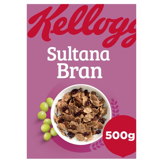 Kelloggs Sultana Bran Cereal 500G Tesco Groceries