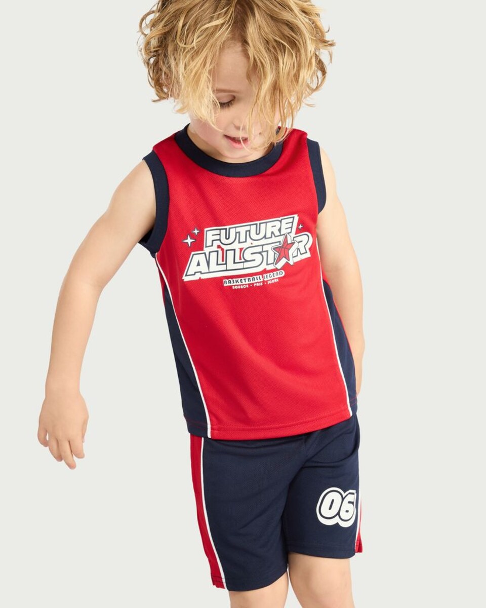 image 1 of F&F Boys 2-Piece Future All-Star Basketball Set in Multi