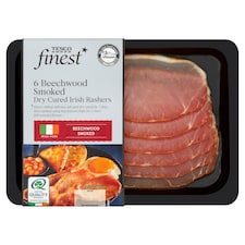 Tesco Finest* Beechwood Smkdrycuredirish Rashers 240G