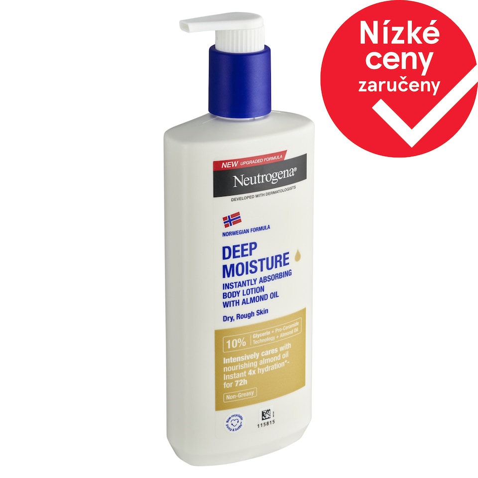 Neutrogena Hloubkově hydratační tělové mléko s mandlovým olejem 400ml
