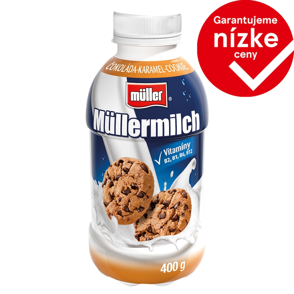 Müller Müllermilch Mliečny nápoj s príchuťou cookie-čokoláda-karamel 400 g