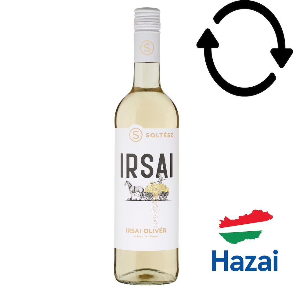 Soltész Felső-Magyarországi Irsai Olivér száraz fehérbor 11,5% 750 ml 1. kép