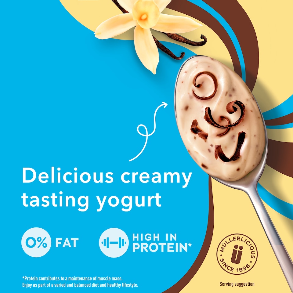 image 1 of Muller Light Vanilla Dark Chocolate Yogurt 160G
