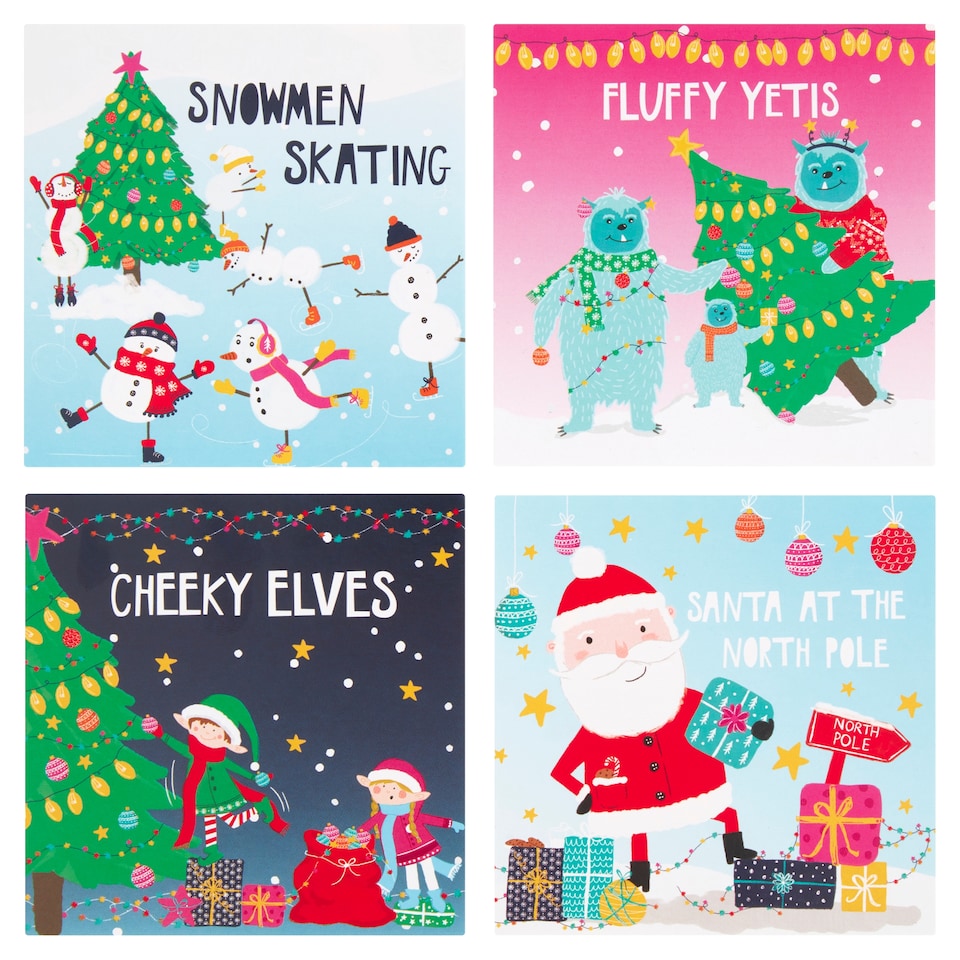 Tesco 12 Days Of Christmas Cards 20 Pack