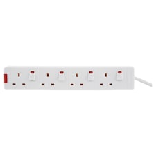 Tesco Switched 4 Way 1M Extra Lead
