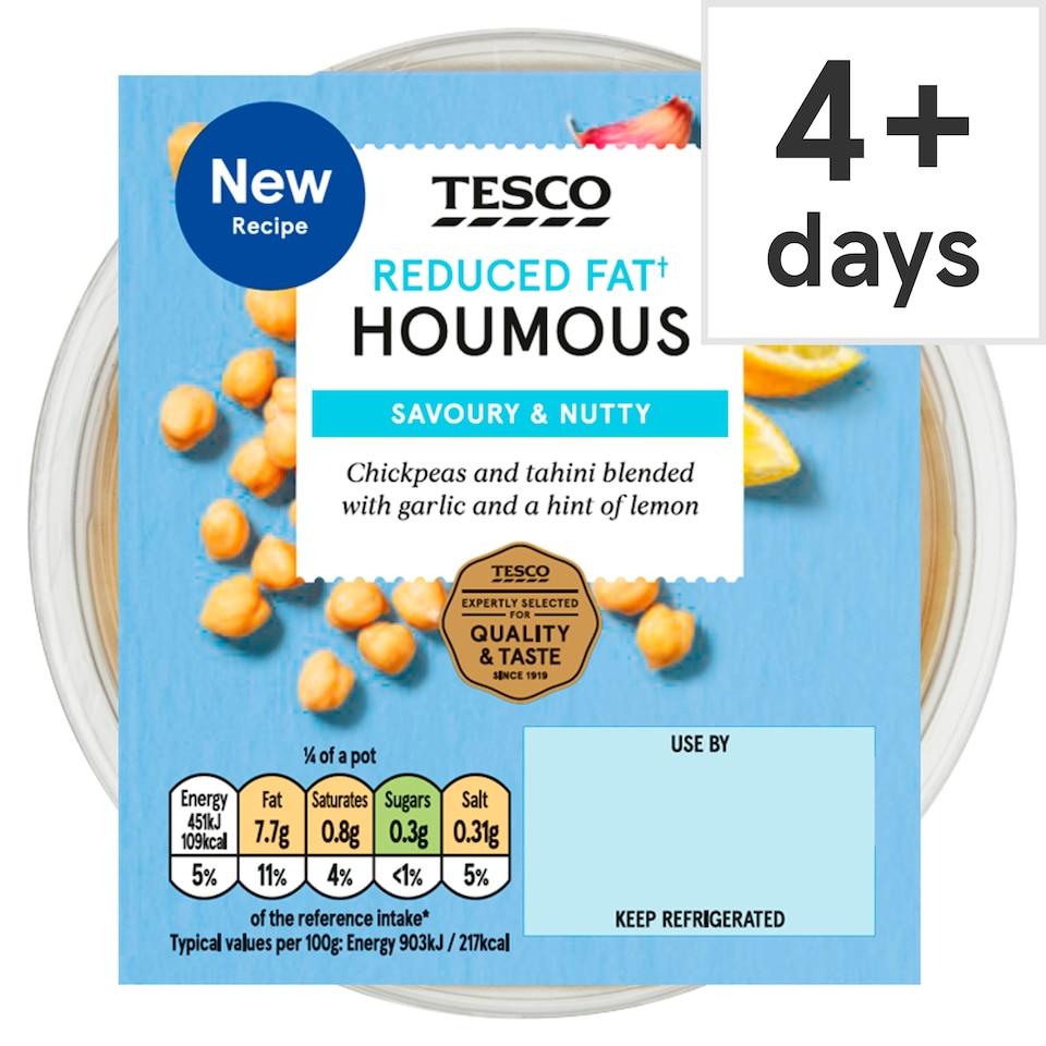 Tesco Reduced Fat Houmous 200g