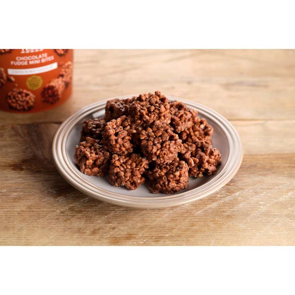 image 1 of Tesco Chocolate Fudge Mini Bites 196g