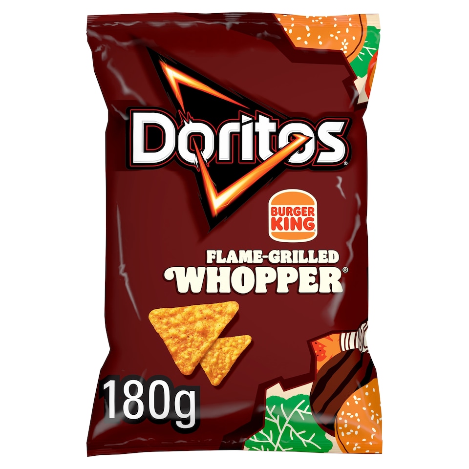 Doritos Tortilla Chips Burger King Flame Grilled Whopper 180g