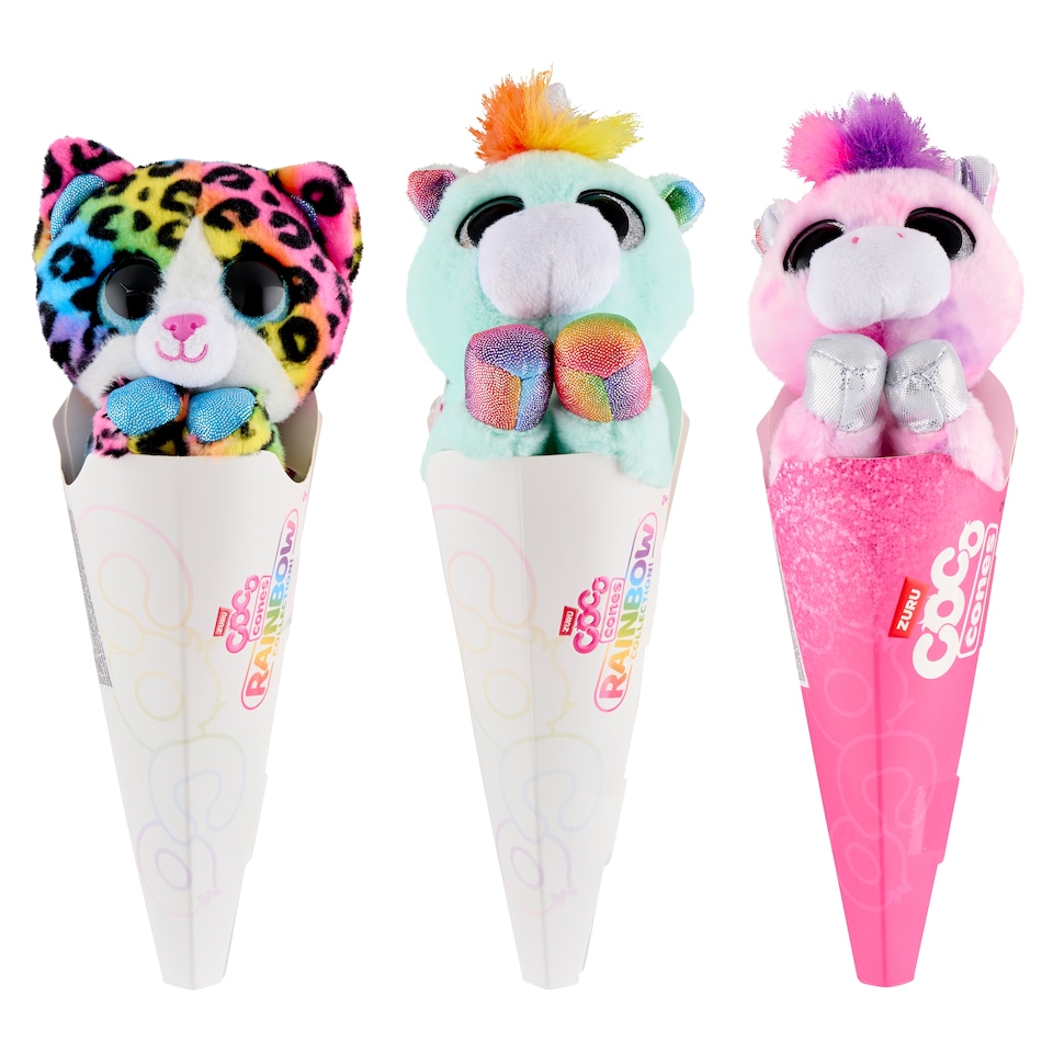 Zuru Coco Cones Rainbow Collection! Plush Toy