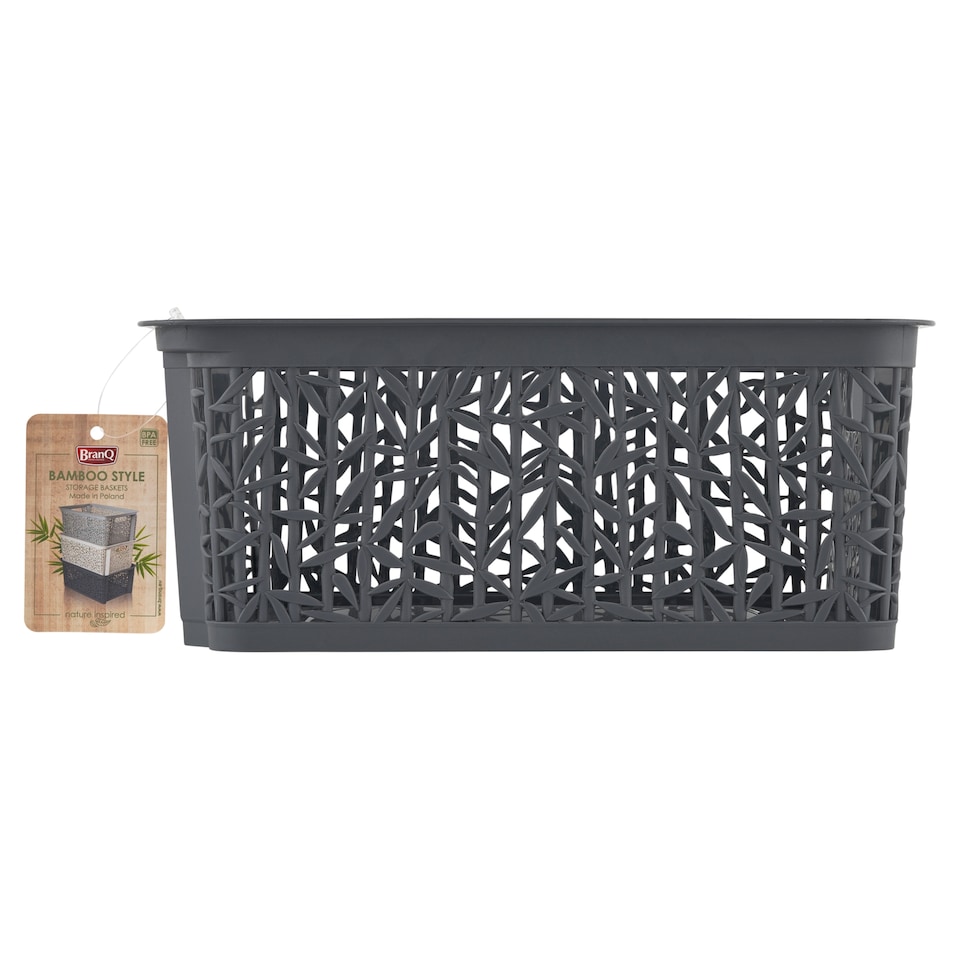 BranQ Bamboo 3 Athracite Basket
