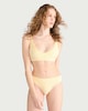 image 1 of F&F 2-Pack Ribbed Lace Trim High Leg Knickers in Multi