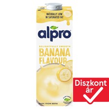Alpro UHT banános szójaital hozzáadott kalciummal és vitaminokkal 1 l