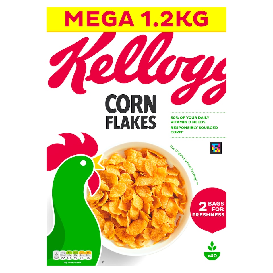 Kelloggs Corn Flakes Cereal 1.2Kg