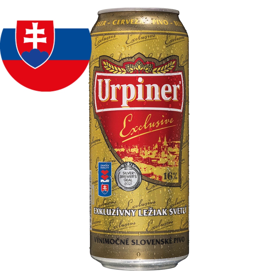 Urpiner Exlusive 16° Exclusive Pale Lager 500 ml