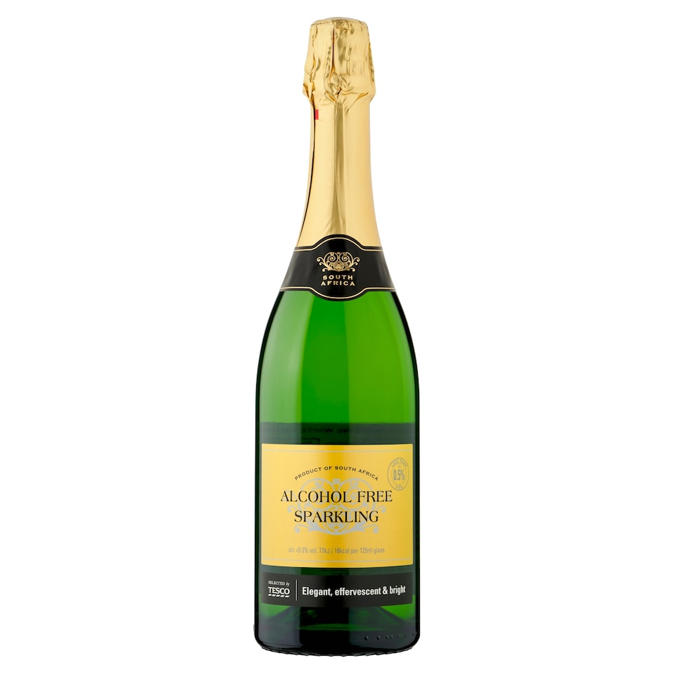 image 1 of Tesco Alcohol Free Sparkling White Wine 75Cl