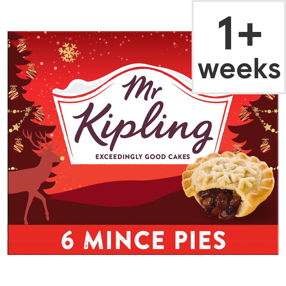 Mr Kipling 6 Snowflake Mince Pies