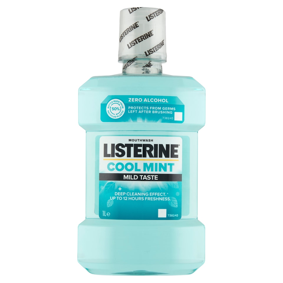 image 1 of Listerine Cool Mint Mild Taste Mouthwash 1L