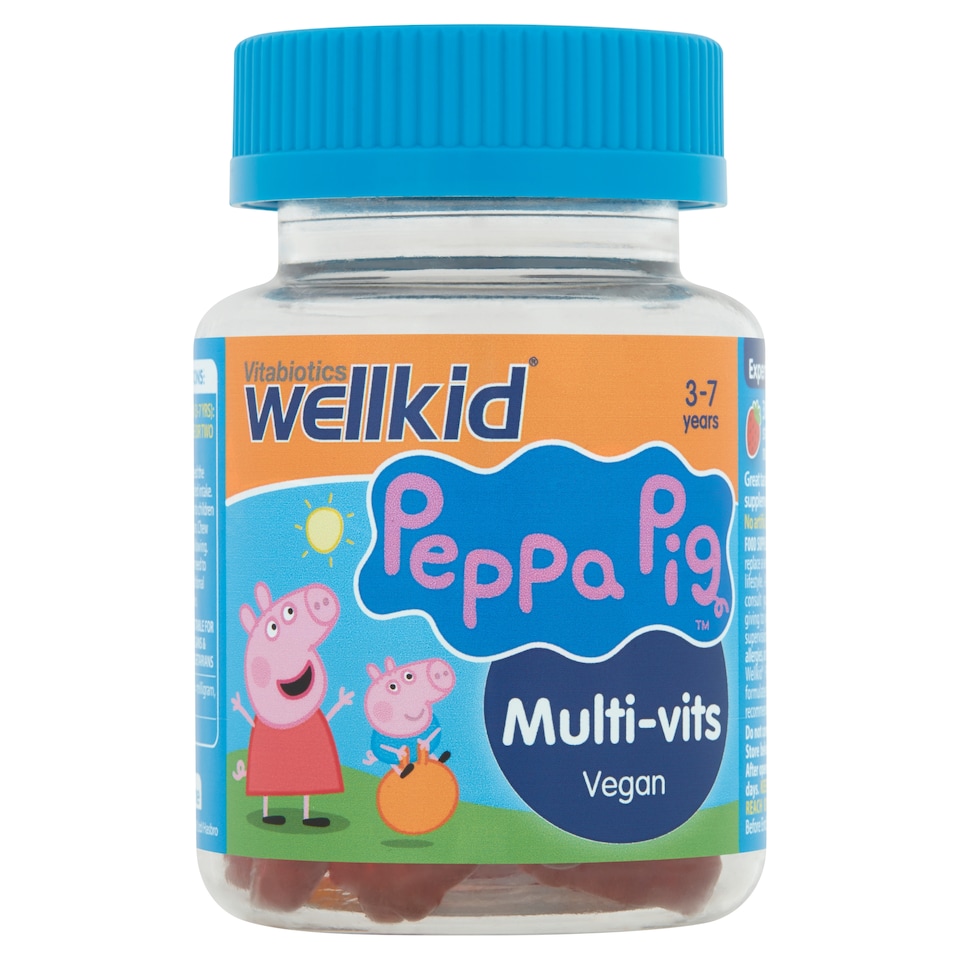 Vitabiotics Wellkid Peppa Pig Multivitamin Strawberry Soft Jellies X30 (for Kids b/w 3-7 years)