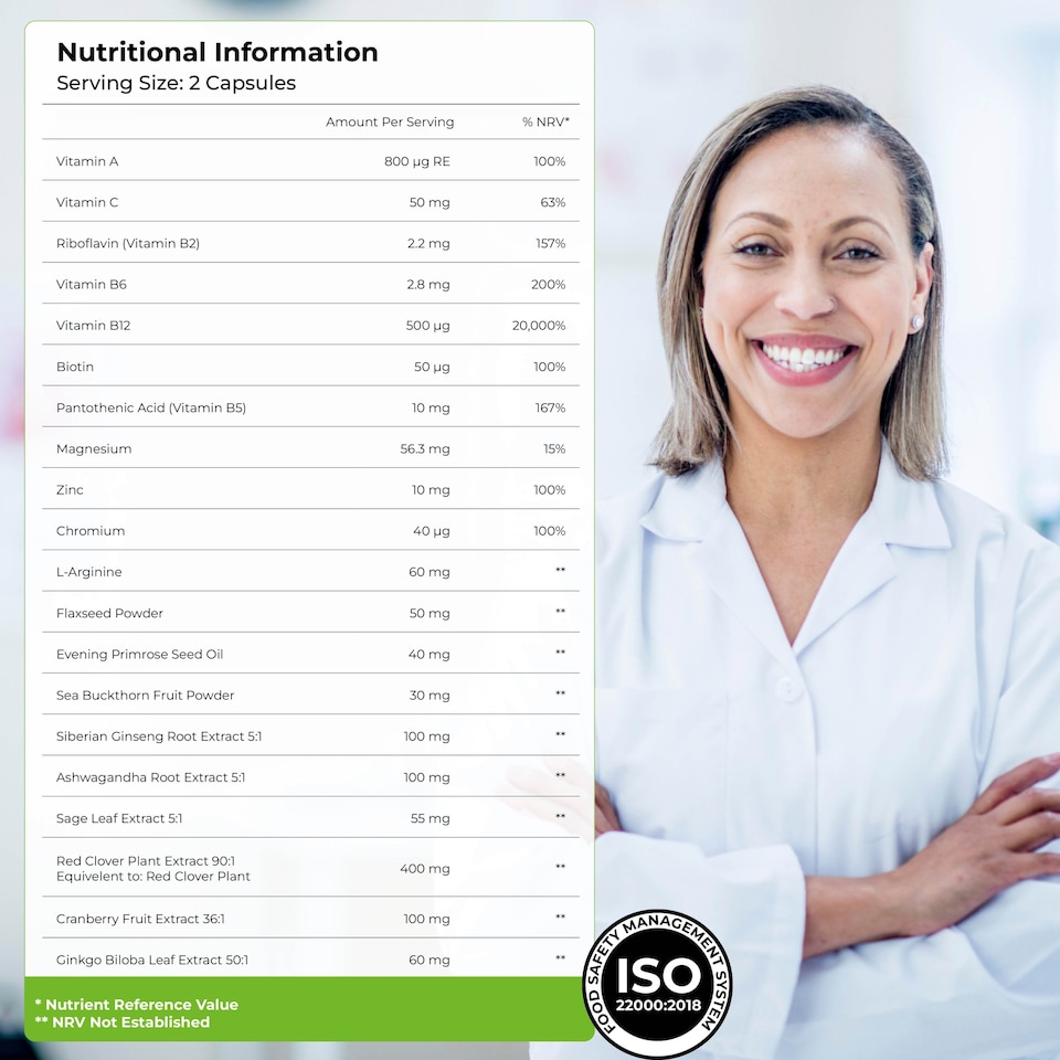 image 1 of Health & Her Menopause Supplement 60 Capsules