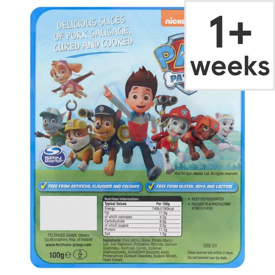 Paw Patrol Slices 100G Tesco Groceries