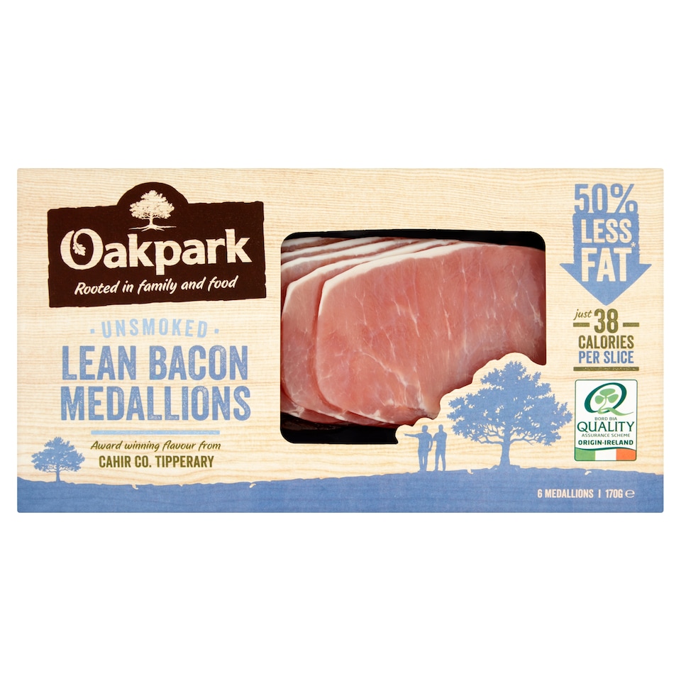 Oak Park Unsmoked Bacon Medallions 170G
