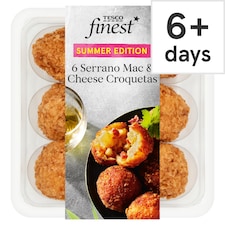 Tesco Finest Serrano Mac and Cheese Croquetas 144g