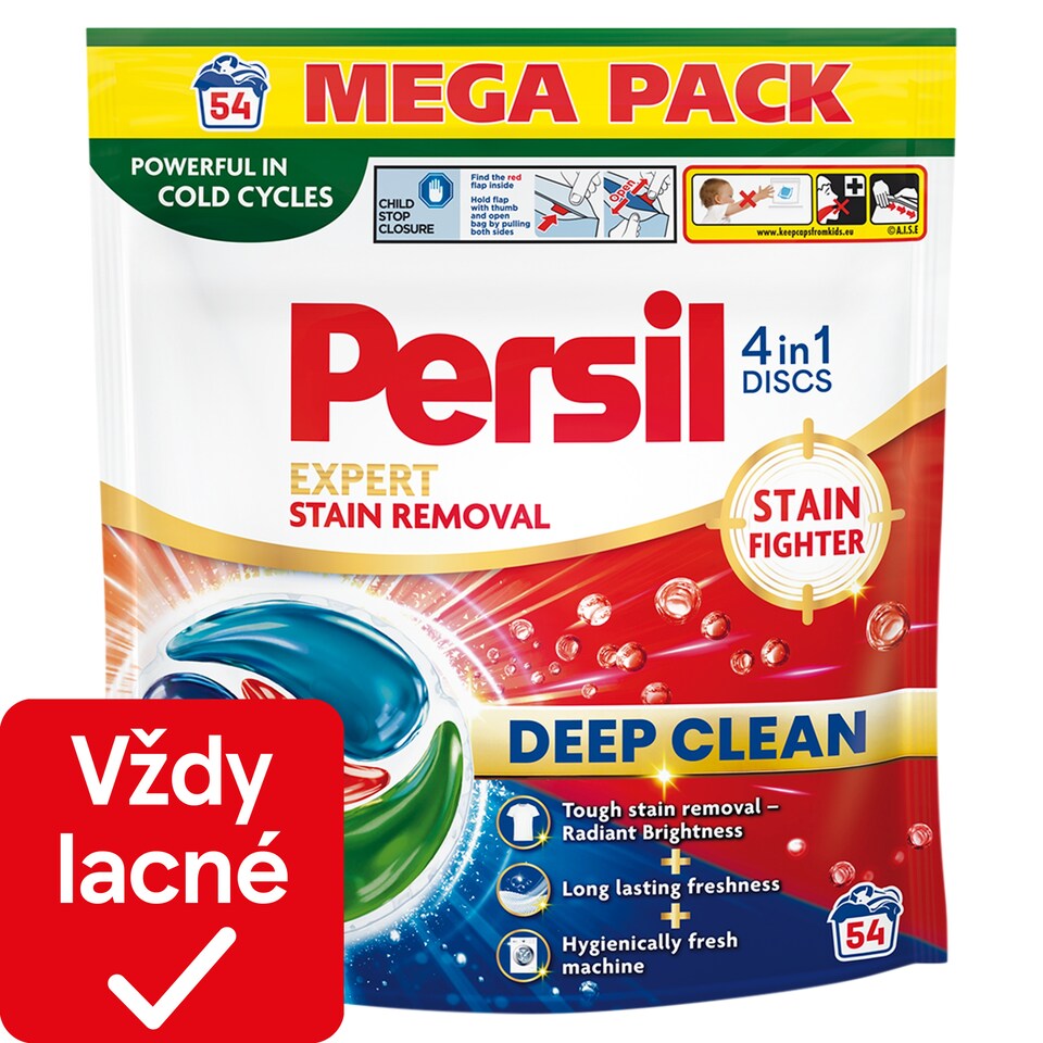 obrázok 1 z Persil Discs 4in1 Expert Stain Removal dávkovaný prací prostriedok 54 praní 918 g