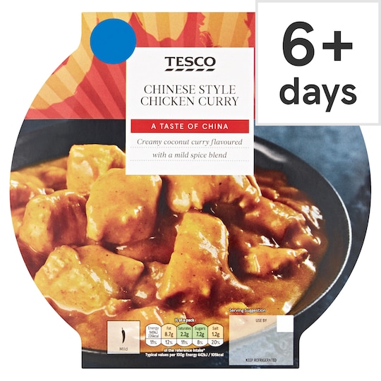 Tesco Chinese Inspired Chicken Curry 460G Tesco Groceries