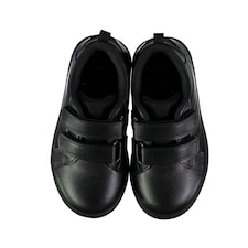F&F School Boys Double Strap Fastening Trainers in Black