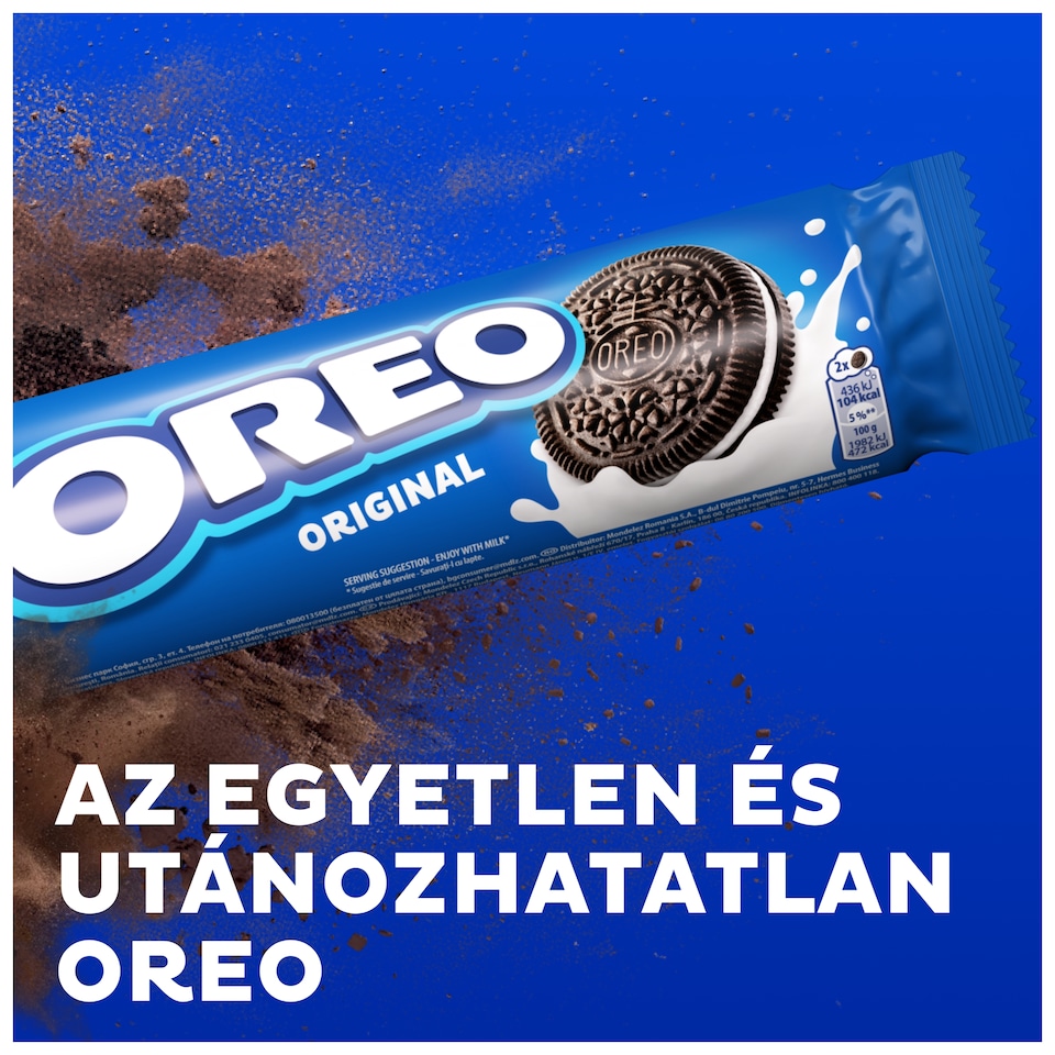 image 1 of OREO Original Vanilla Sandwich Cookies suitable for vegetarians 14 cookies 154 g