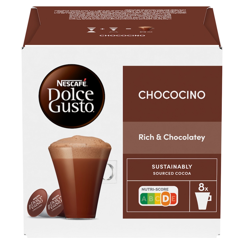 Obrázek 1 pro produkt NESCAFÉ® Dolce Gusto® Chococino - čokoládový nápoj - 16 kapslí v balení