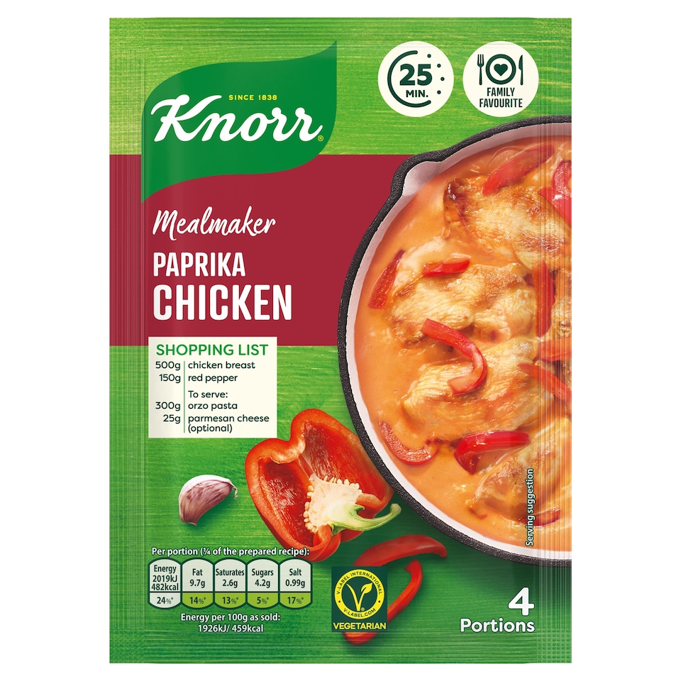 image 1 of Knorr MealMakers Paprika Chicken 40G