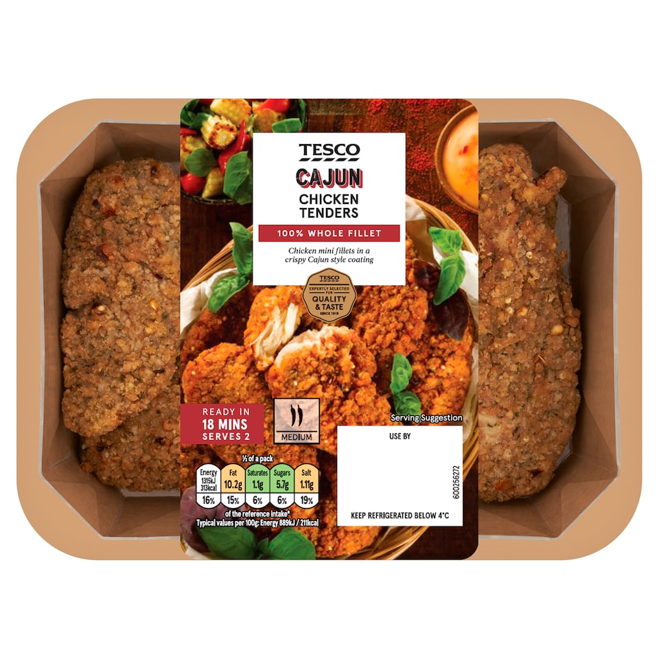 Tesco Cajun Chicken Tenders 320g