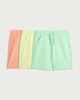 image 1 of F&F Boys 3-Pack Cotton Rich Drawstring Shorts in Multi