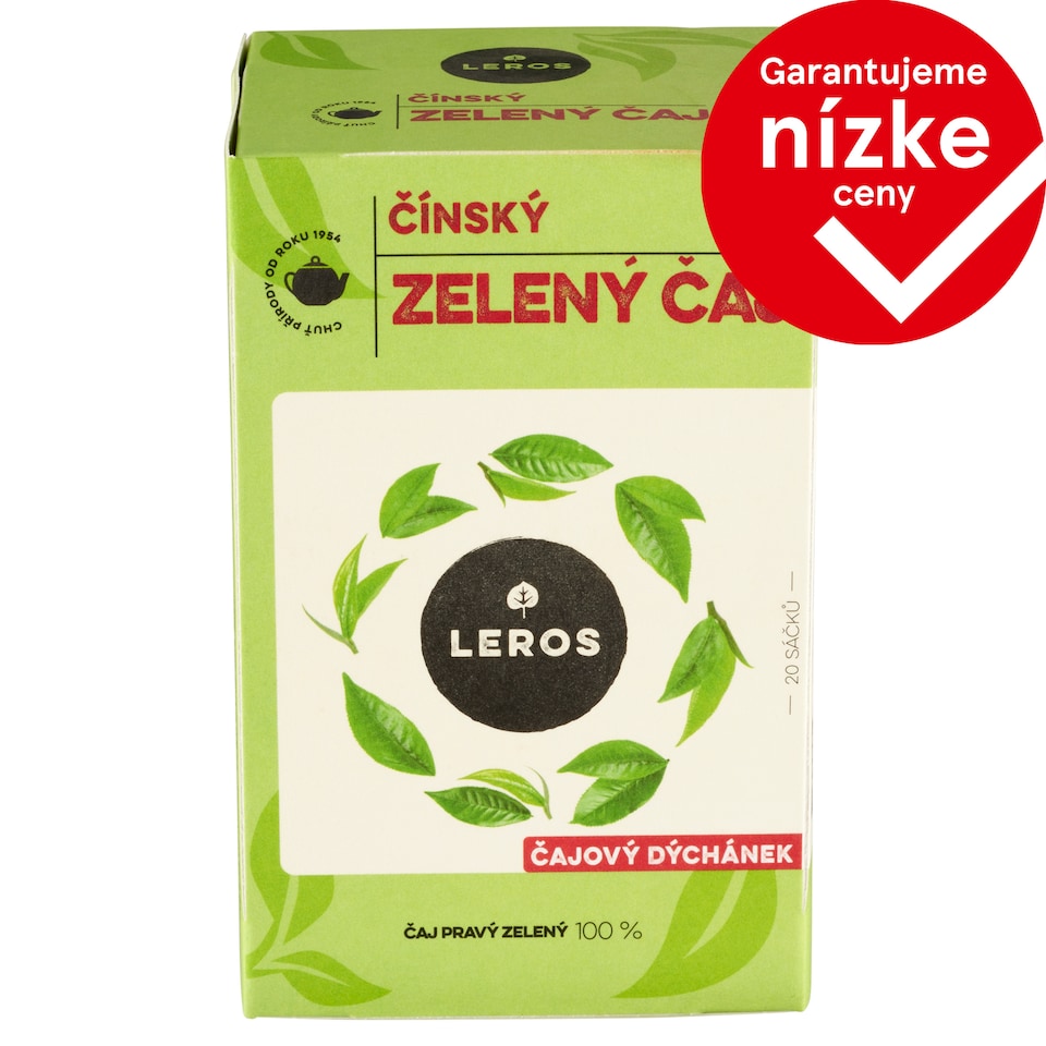 obrázok 1 z Leros Čajová chvíľka čínsky zelený čaj 20 x 2 g (40 g)