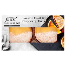 Tesco Finest Tart 2 Pack Passion Fruit & Raspberry 150G