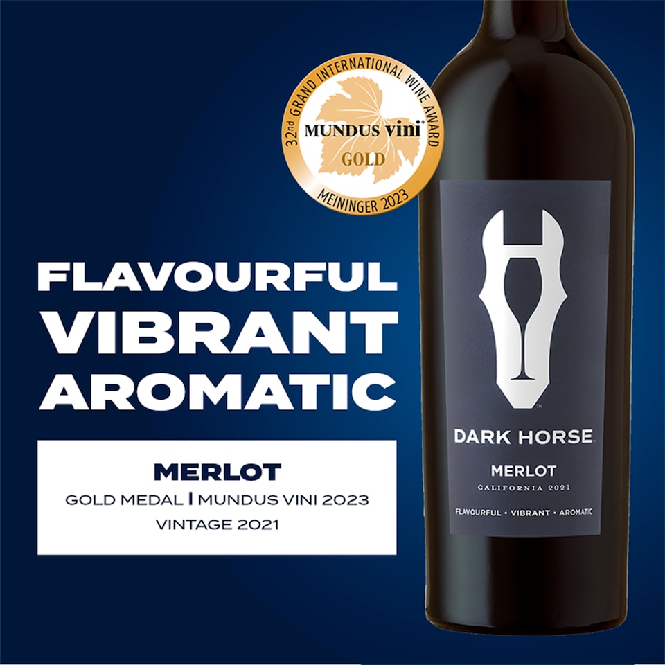 image 1 of Dark Horse Merlot 75Cl