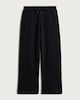 image 4 of F&F Active Cotton Rich Wide Leg Drawstring Joggers in Black