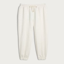 F&F Active Drawstring Cuffed Joggers in Cream