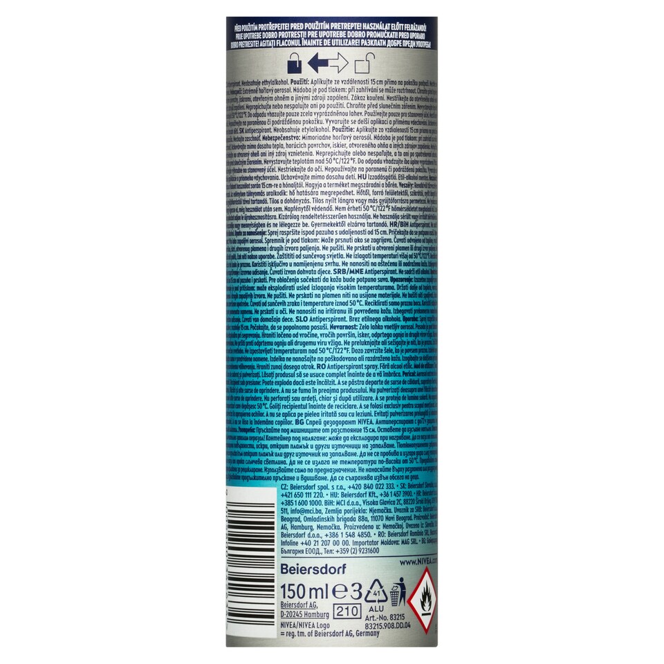 Obrázek 1 pro produkt Nivea Men Fresh Kick Sprej antiperspirant 150ml