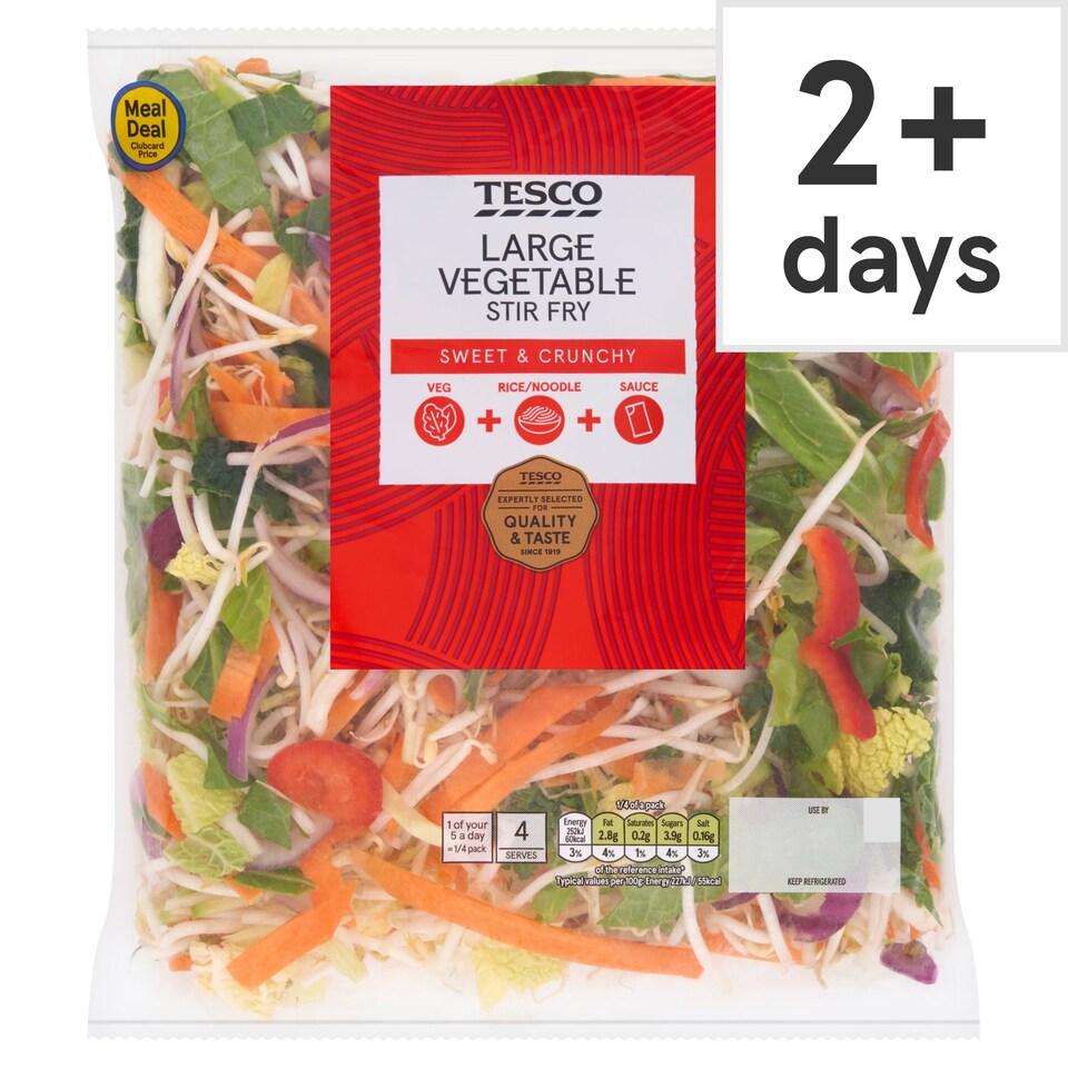 Tesco Large Vegetable Stir Fry 570g Tesco Groceries