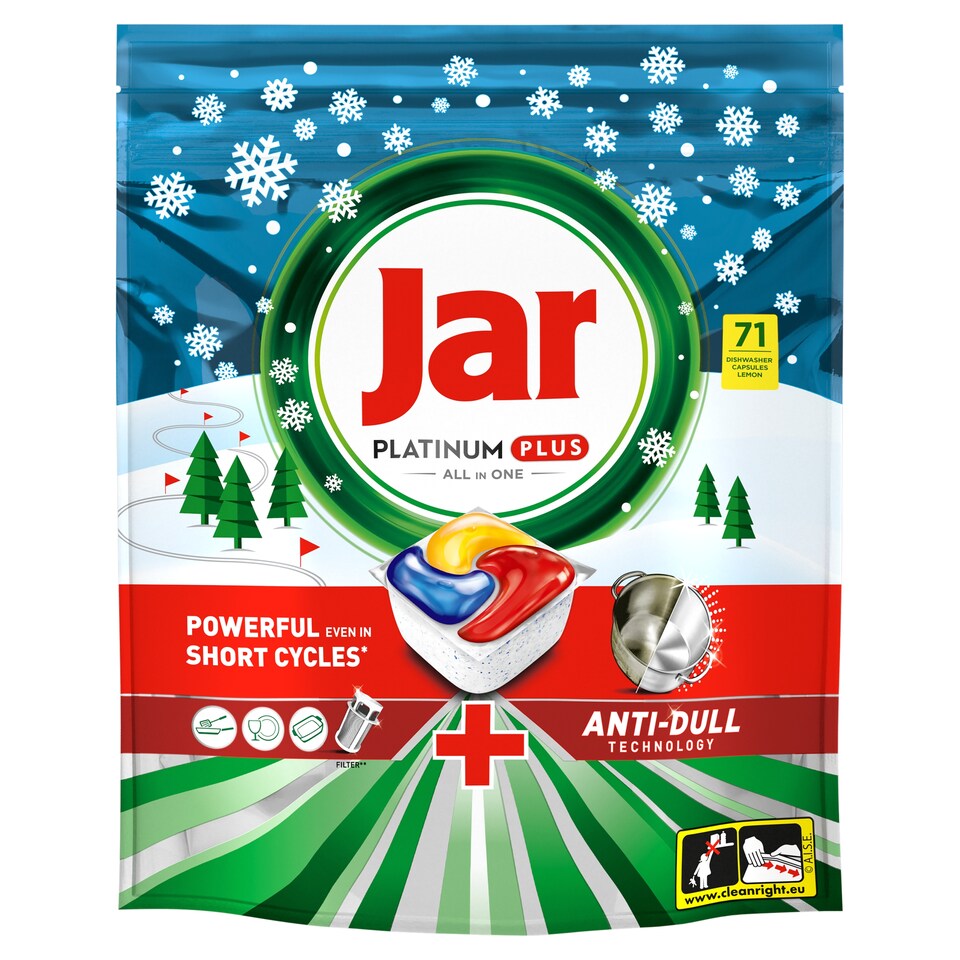 Jar Platinum Plus Lemon All In One Mosogatókapszula, 71 db
