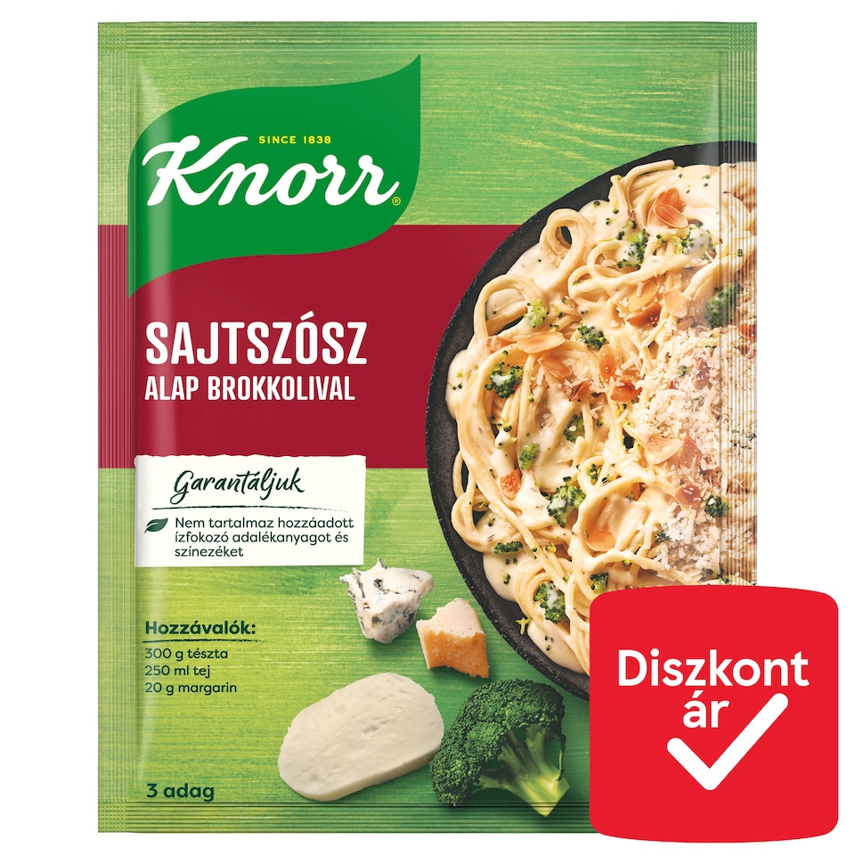 Knorr sajtszósz alap brokkolival 29 g