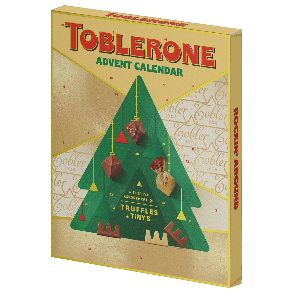 image 1 of Toblerone Chocolate Xmas Advent Calendar 204g