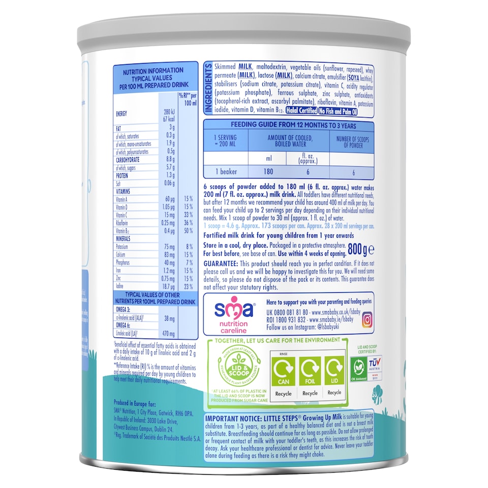 image 1 of Little Steps Toddler Milk Formula Powder 1-3 years 800g