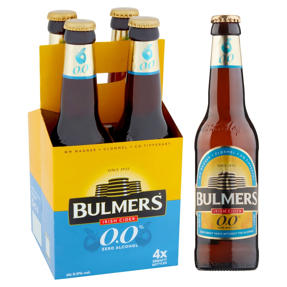 image 1 of Bulmers Zero 4X330ml
