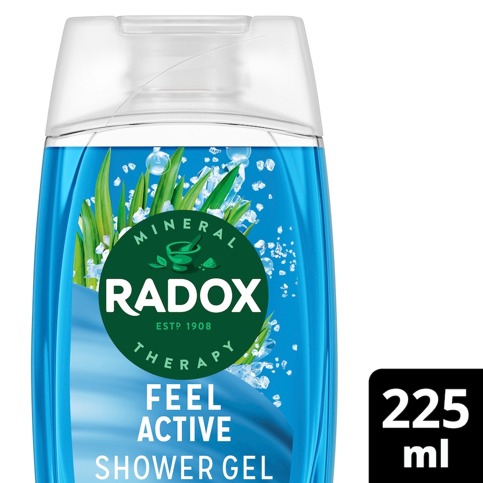 image 1 of Radox Sea Salt & Lemongrass Feel Active Shower Gel Body Wash 225ml